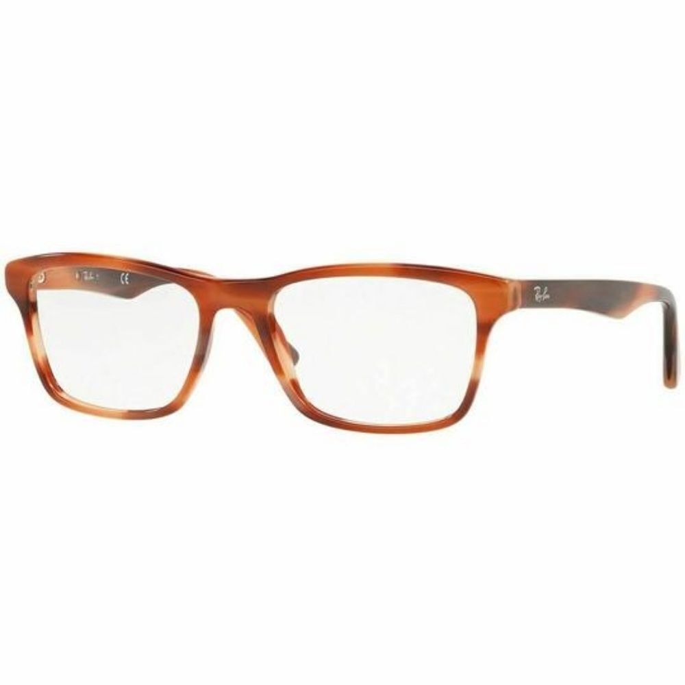 Ray-Ban Square Unisex Eyeglasses Pink/Brown
